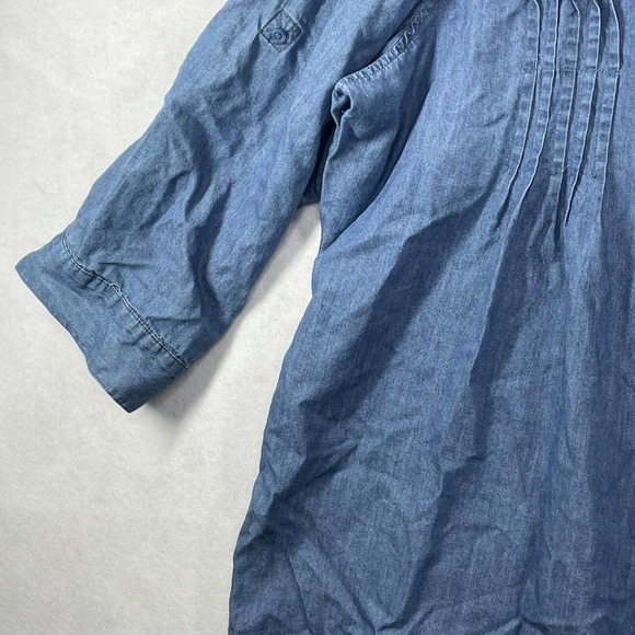 Womens Size XXL Gloria Vanderbilt Cotton & Lyocell Chambray Button Down Shirt‎ - Picture 14 of 15